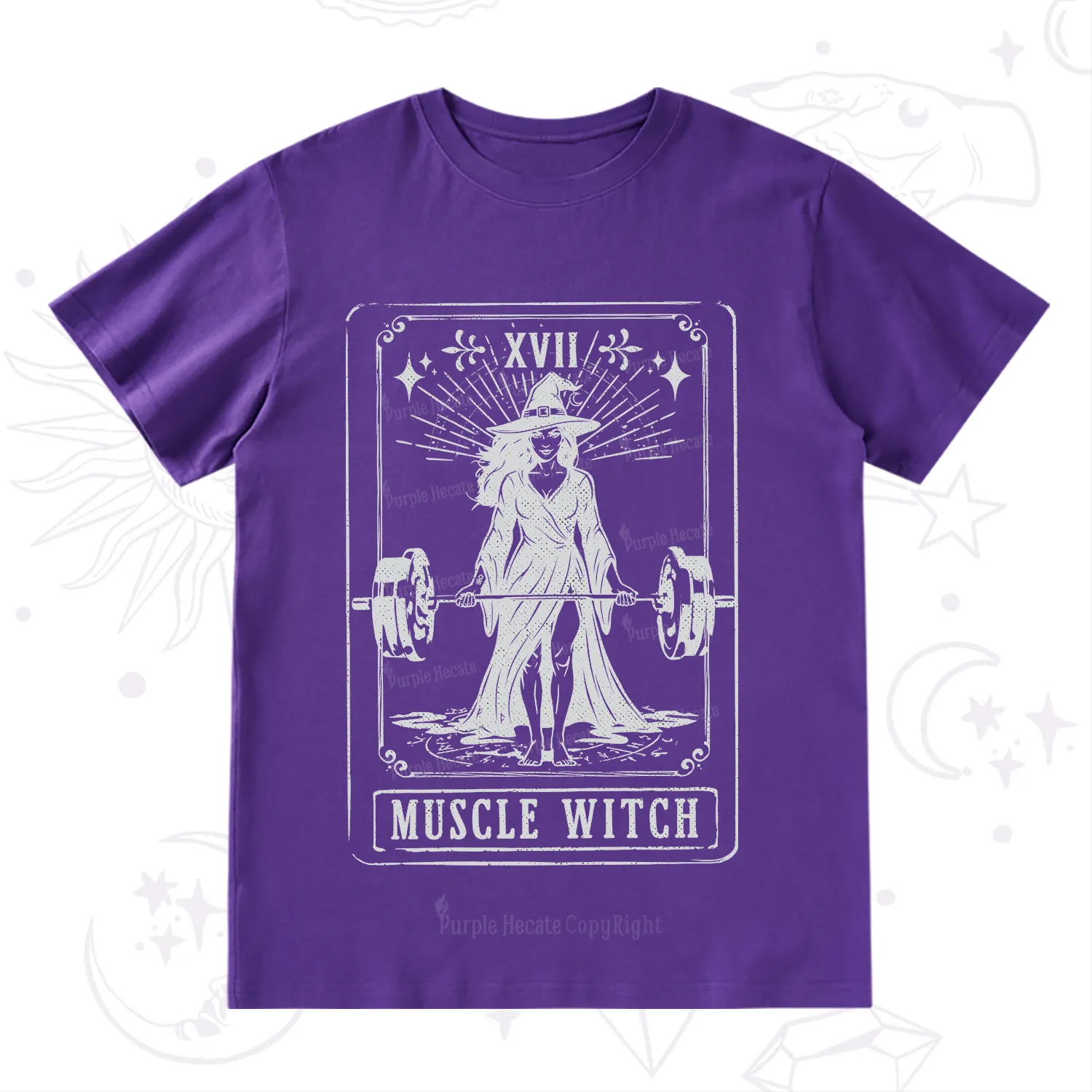 Purplehecate The Muscle With Tarot T-Shirt