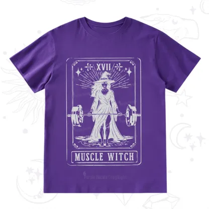 Purplehecate The Muscle With Tarot T-Shirt