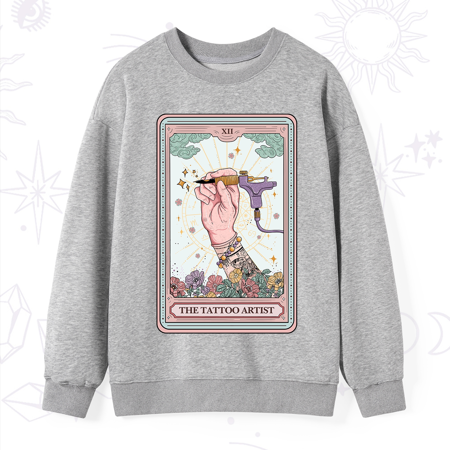 Purplehecate The Tattoo Artist Tarot Card Sweatshirt