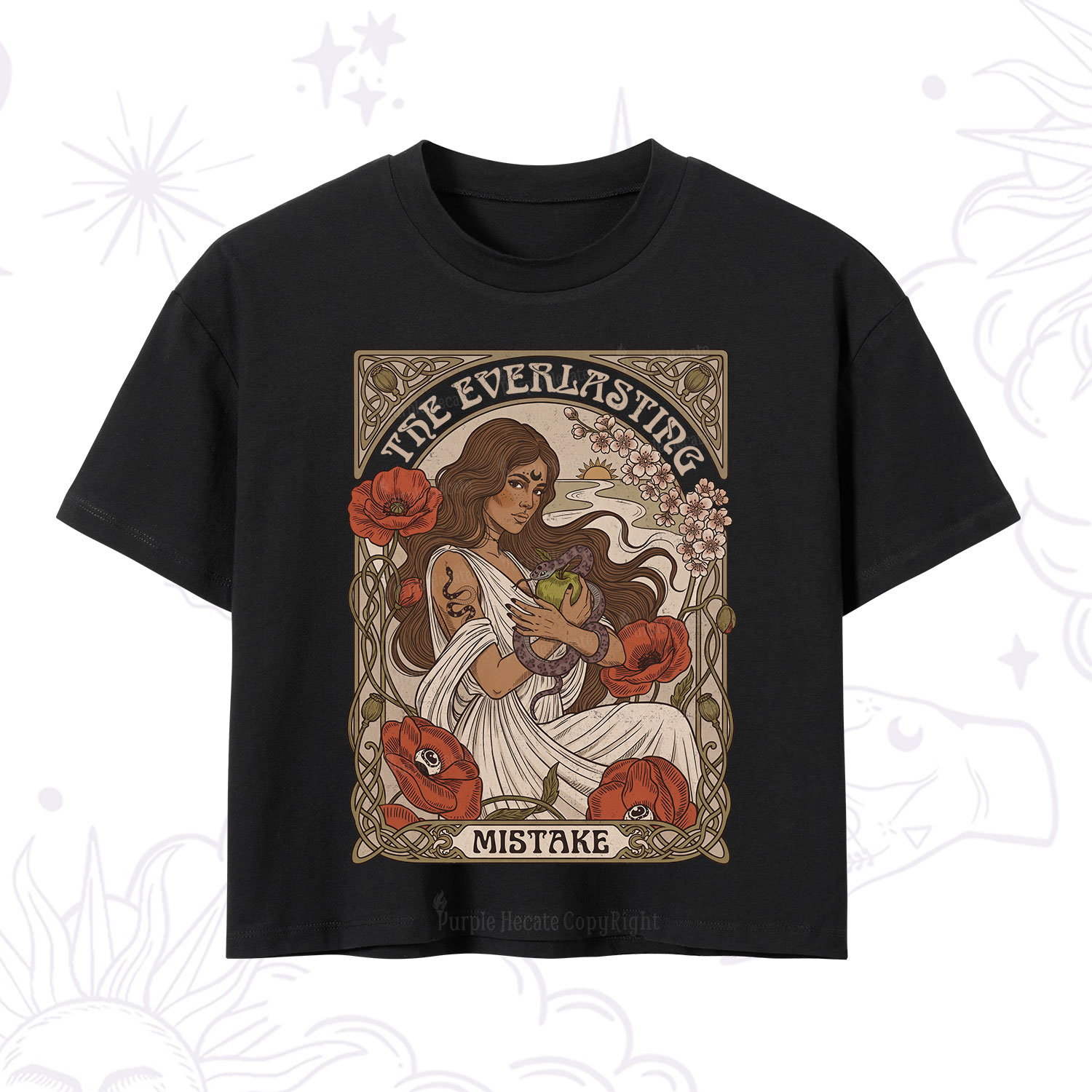 Purplehecate The Everlasting Mistake Crop T-Shirt