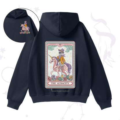Purplehecate The Audacity Tarot Card Fleece Hoodie Suit