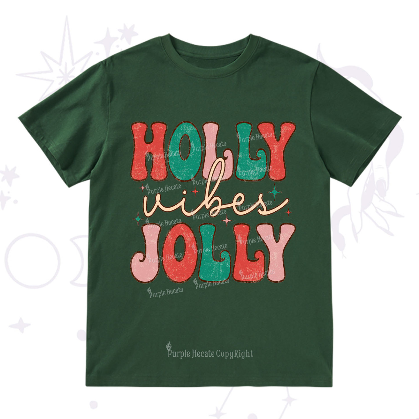 Purplehecate Have A Holly Jolly Christmas T-Shirt