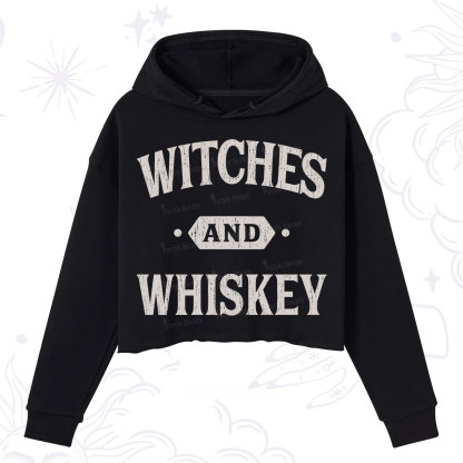 Purplehecate Witches and Whiskey Crop Hoodie