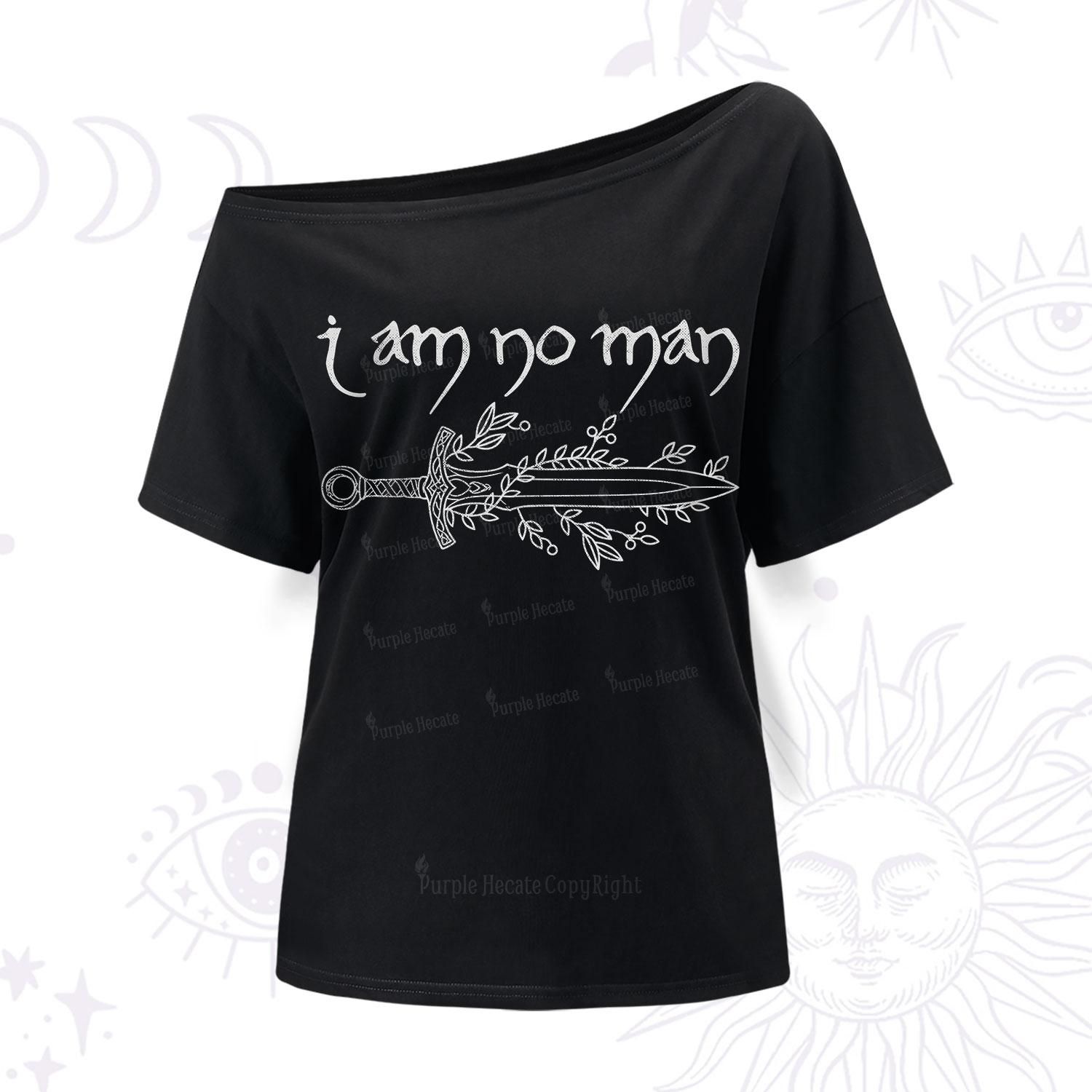 Purplehecate I Am No Man One Shoulder T-Shirt