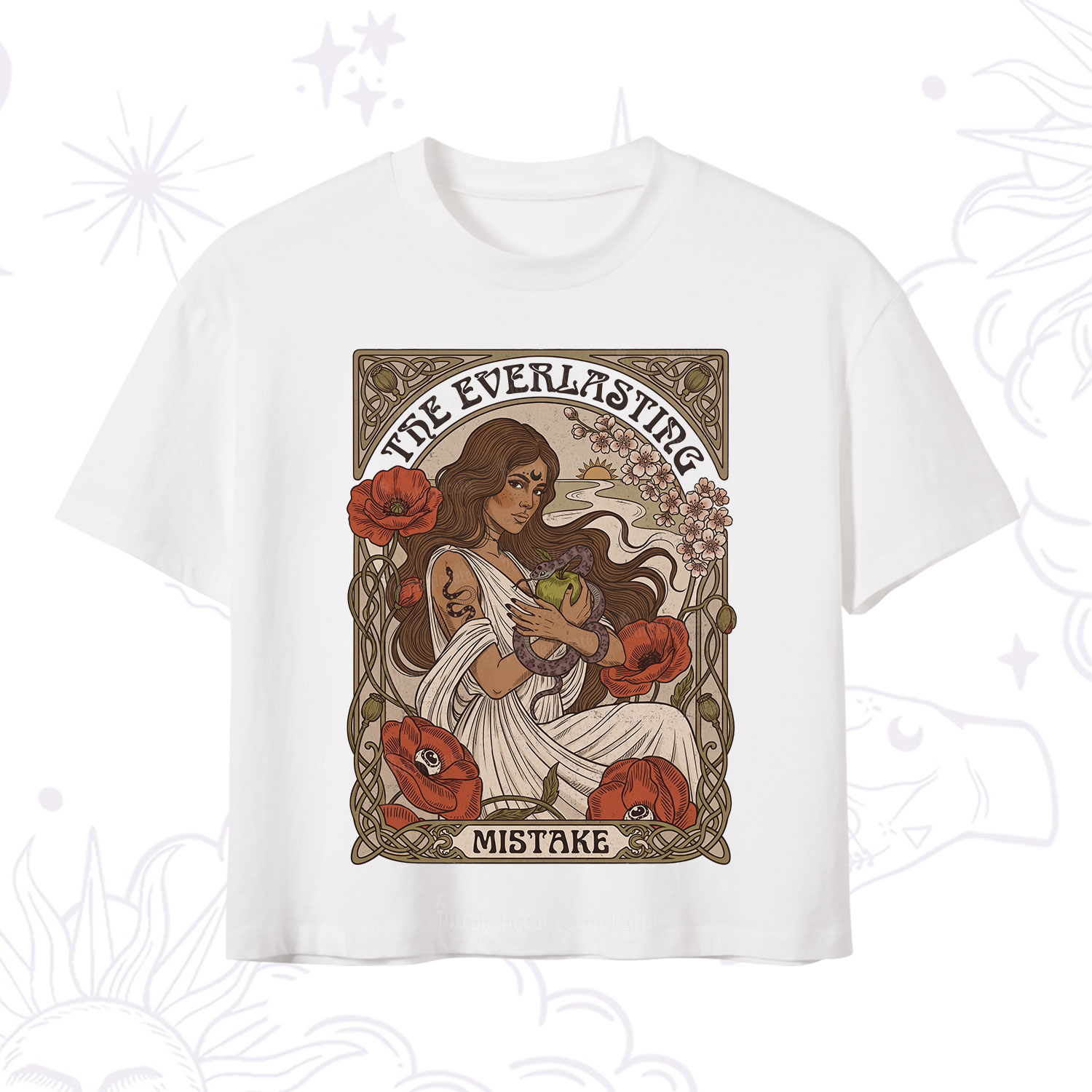 Purplehecate The Everlasting Mistake Crop T-Shirt