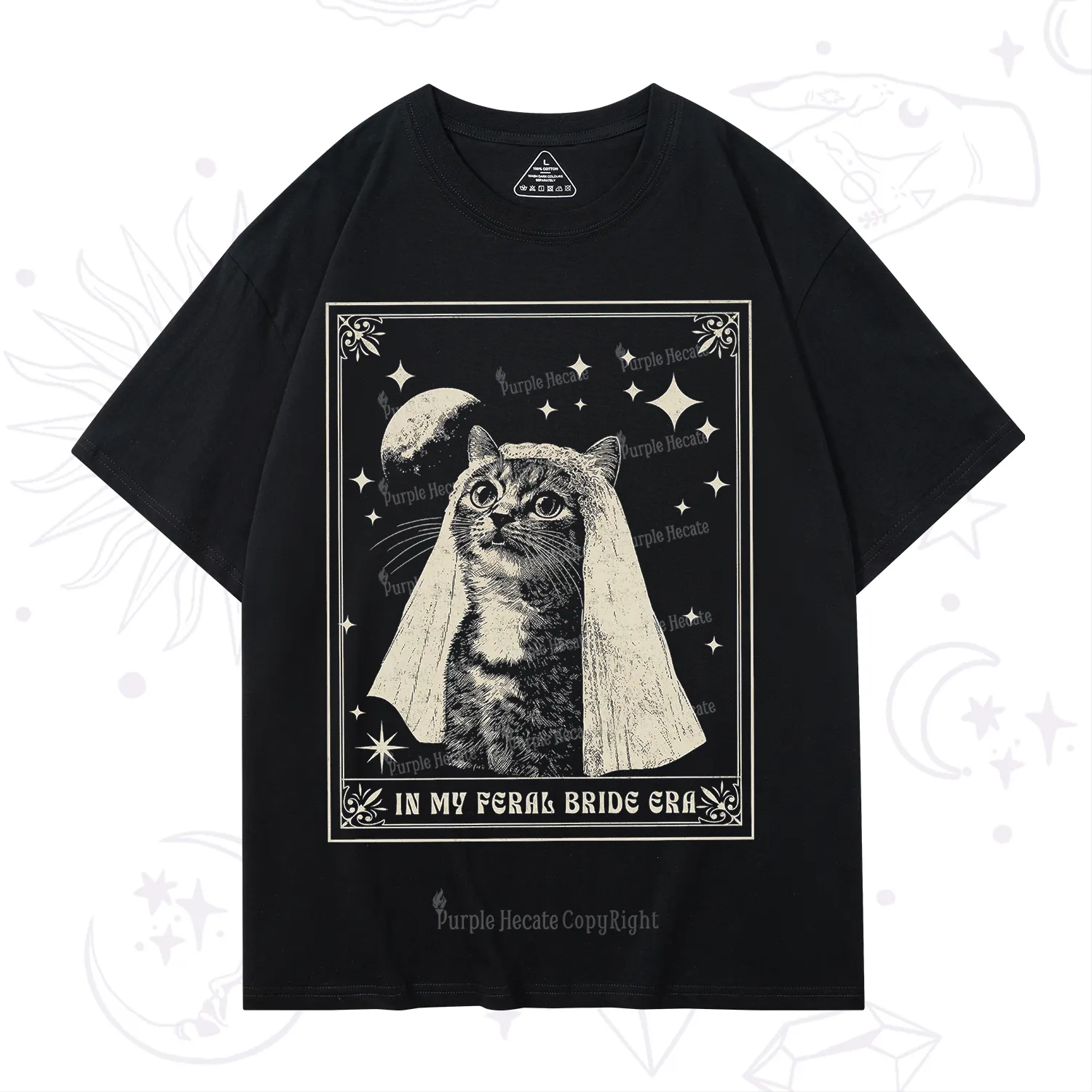 Purplehecate Cat In My Feral Bride Era Bachelorette T-Shirt