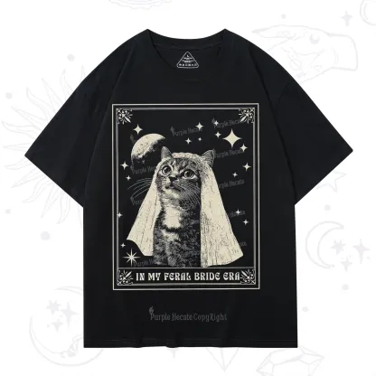 Purplehecate Cat In My Feral Bride Era Bachelorette T-Shirt