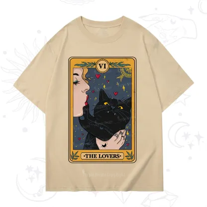 Purplehecate The Lovers Cat Tarot T-Shirt