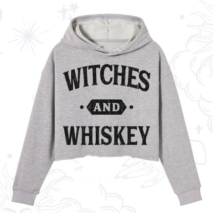 Purplehecate Witches and Whiskey Crop Hoodie