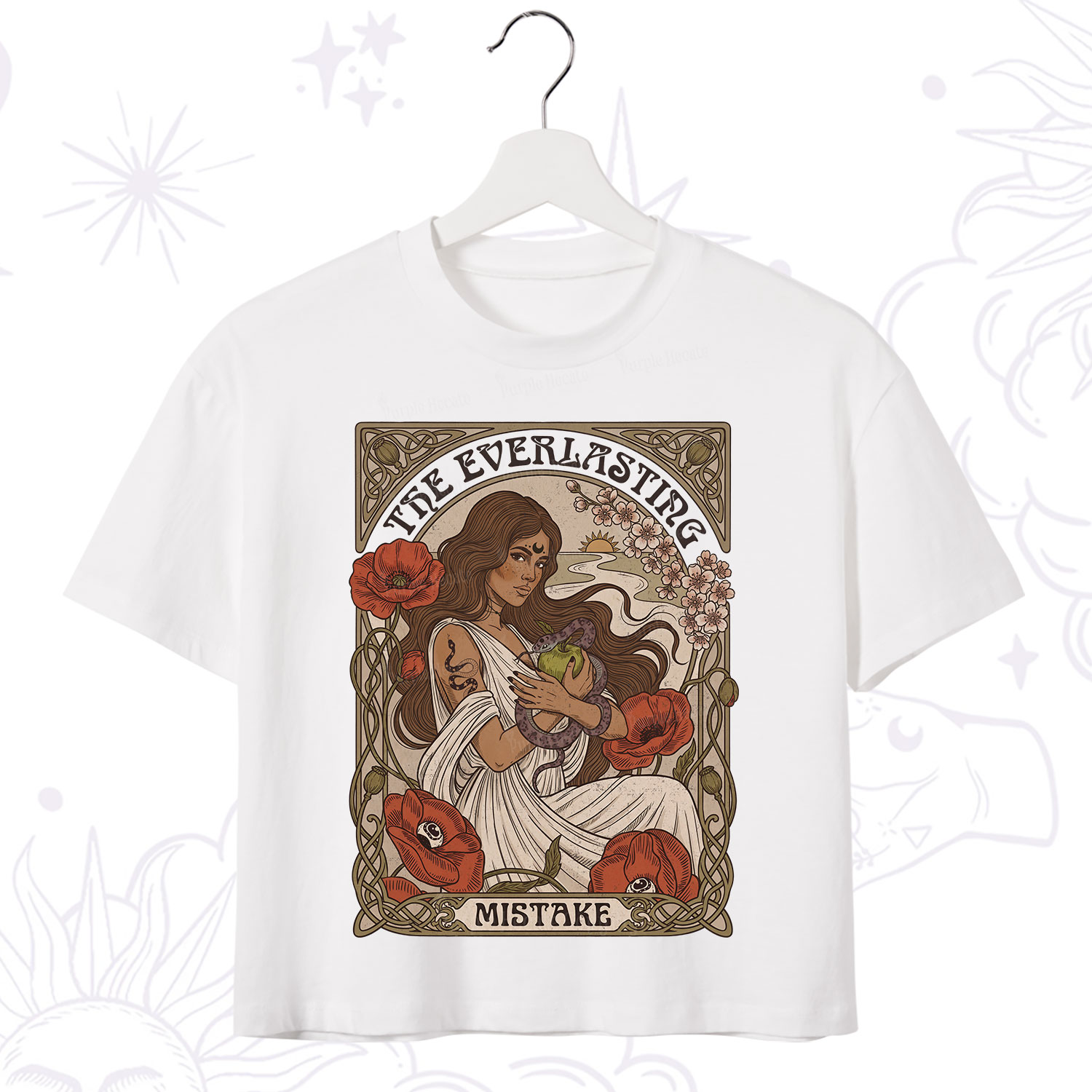 Purplehecate The Everlasting Mistake Crop T-Shirt