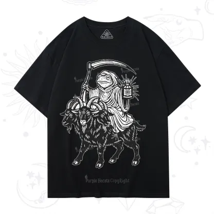 Purplehecate Death Frog Goat Rider T-Shirt