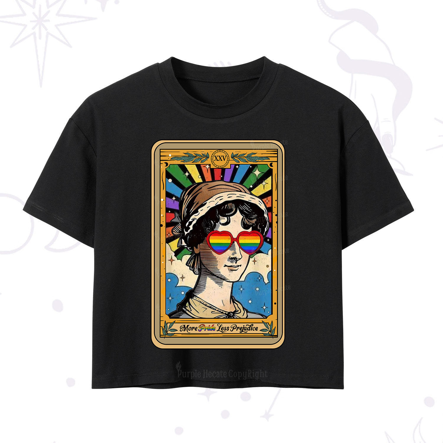 Purplehecate The More Pride Less Prejudice Tarot Crop T-Shirt
