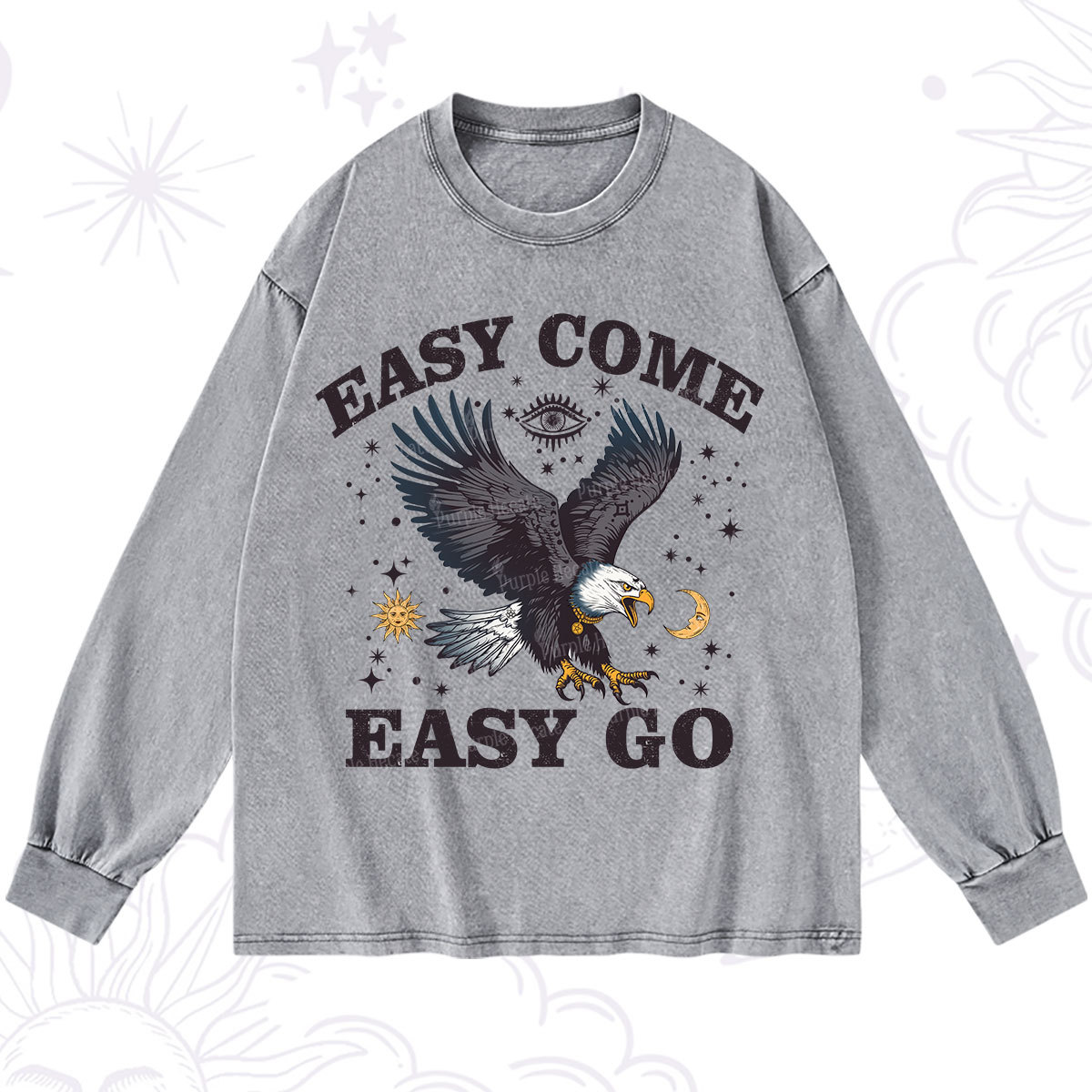 Purplehecate Easy Come Easy Go Washed Long Sleeve Shirt