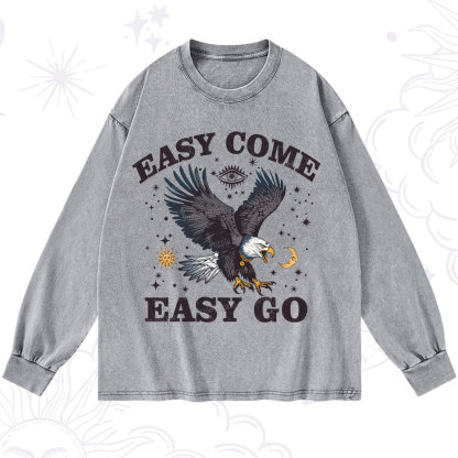 Purplehecate Easy Come Easy Go Washed Long Sleeve Shirt