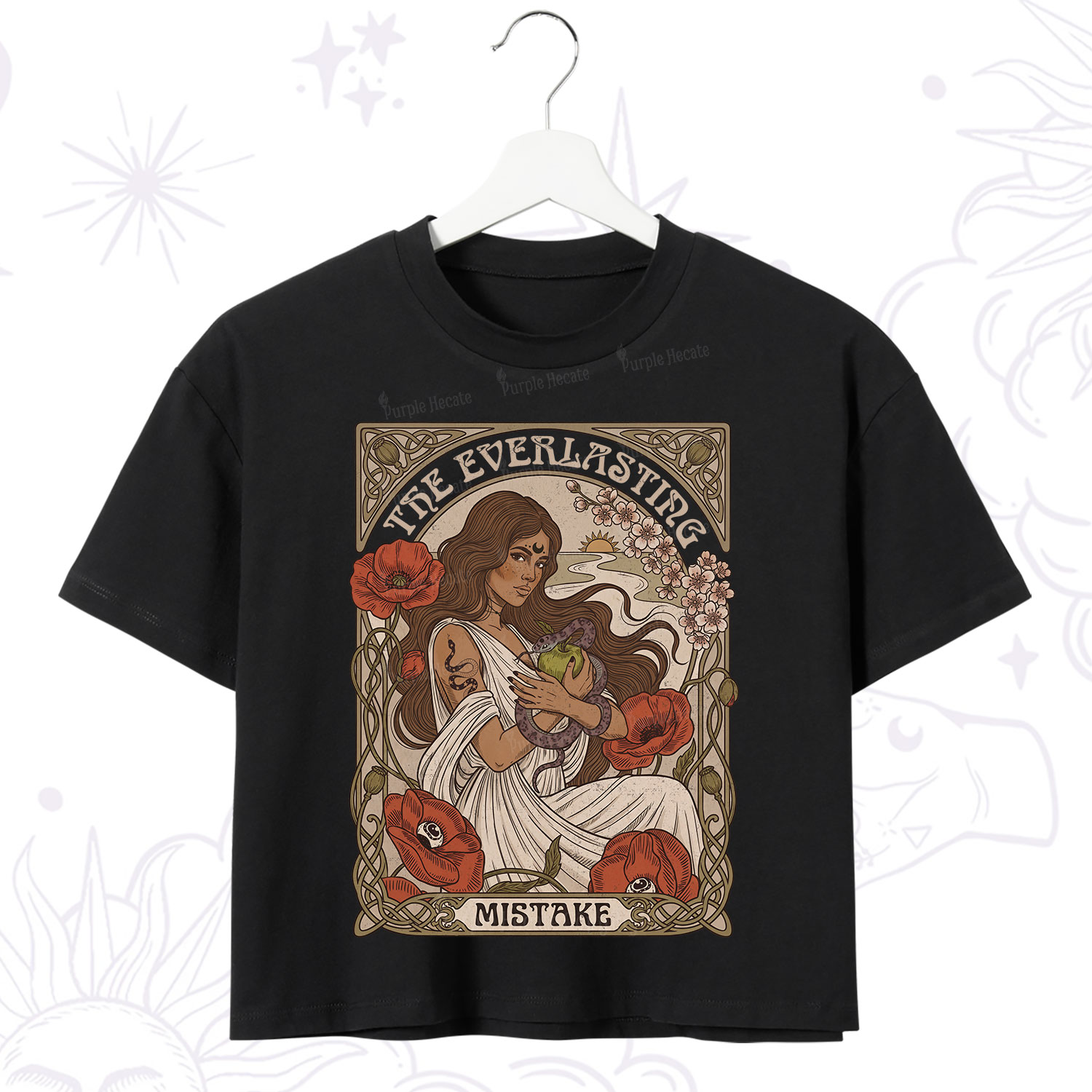 Purplehecate The Everlasting Mistake Crop T-Shirt