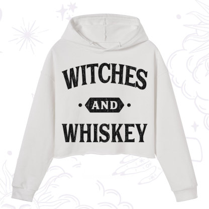 Purplehecate Witches and Whiskey Crop Hoodie