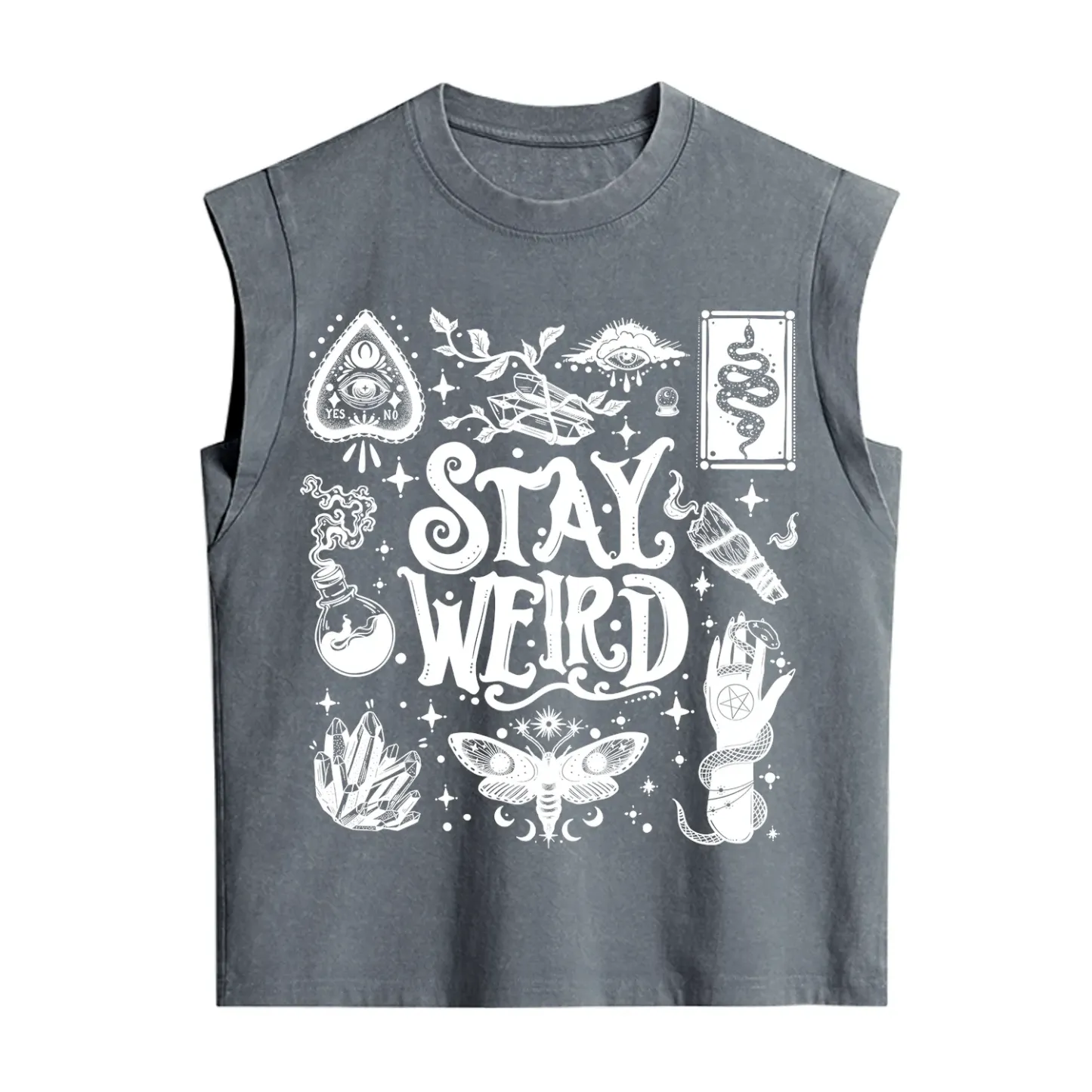 Purplehecate Stay Weird and Witchy Vintage Washed Tank