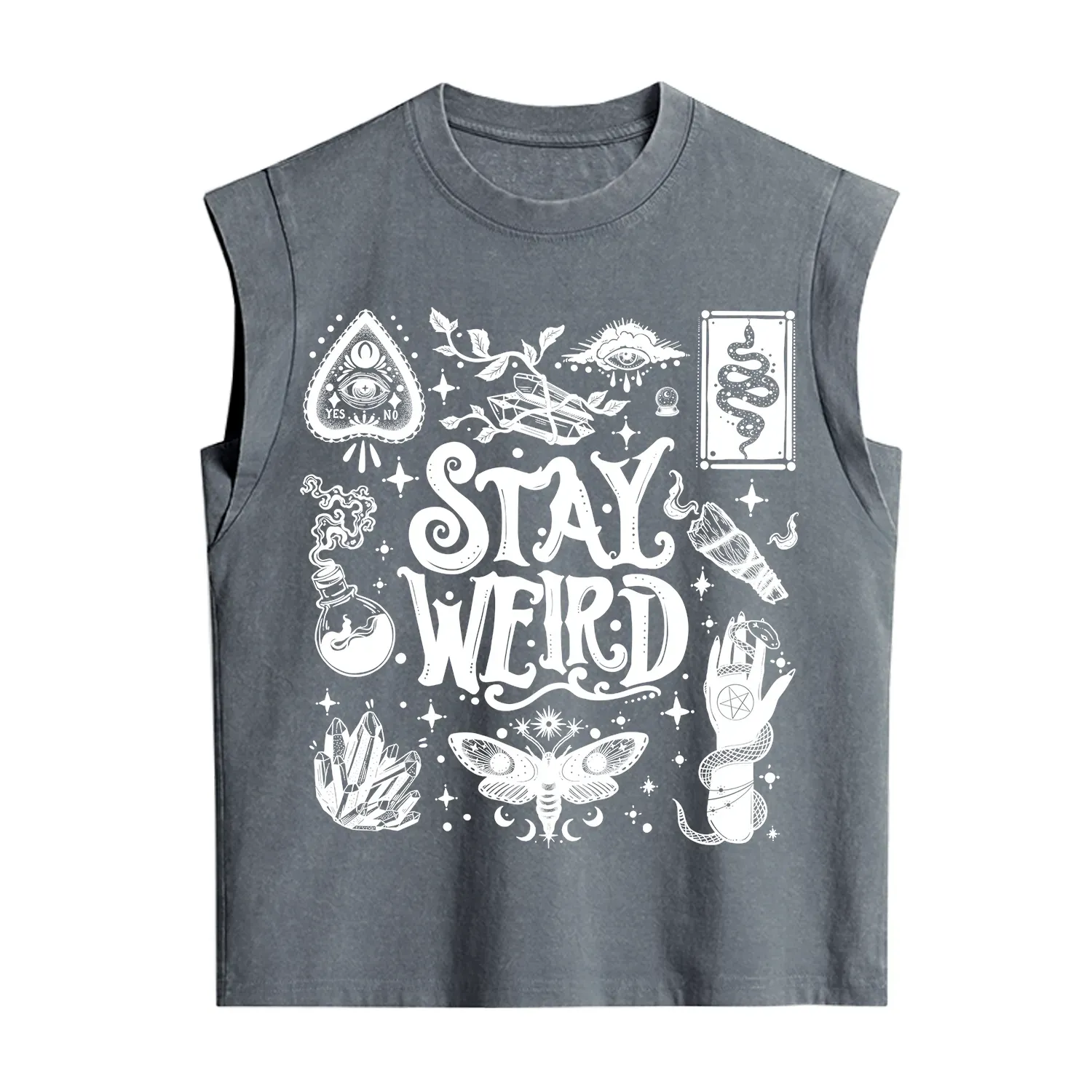 Purplehecate Stay Weird and Witchy Vintage Washed Tank