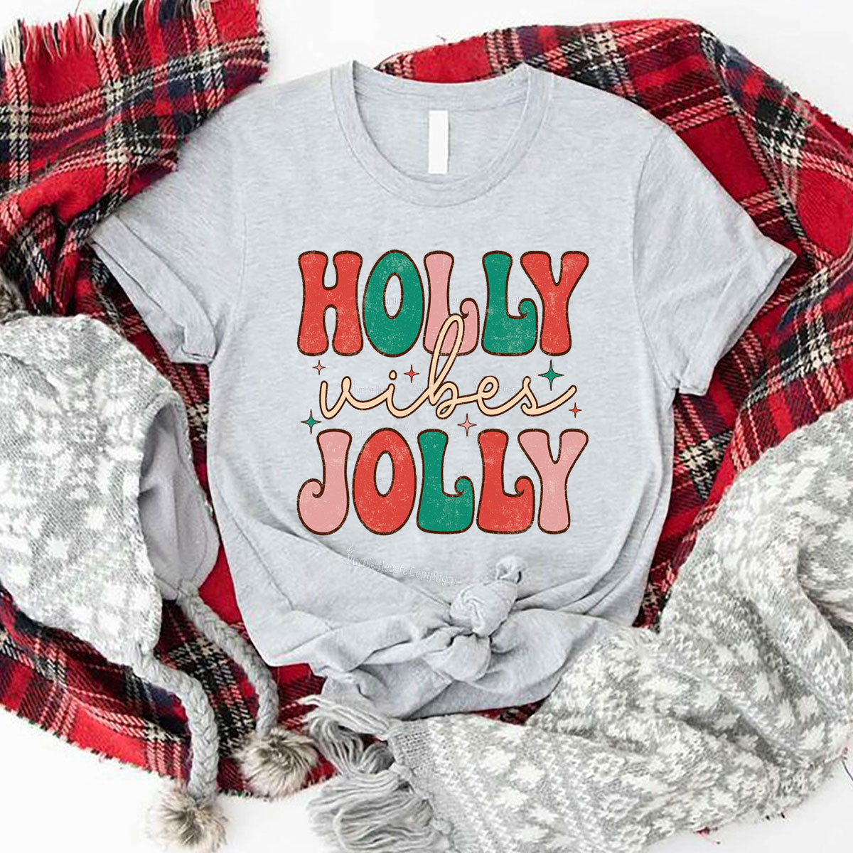 Purplehecate Have A Holly Jolly Christmas Couple T-Shirts