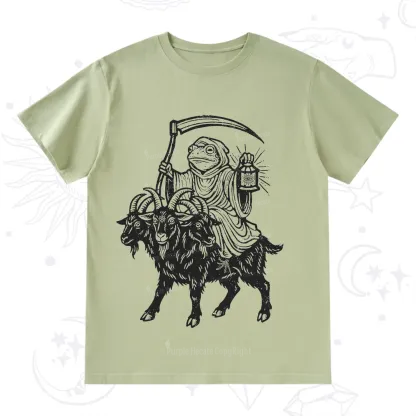 Purplehecate Death Frog Goat Rider T-Shirt