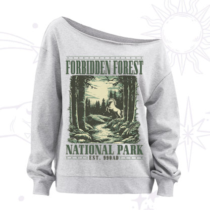 Purplehecate Forbidden Forest Off The Shoulder Sweatshirt