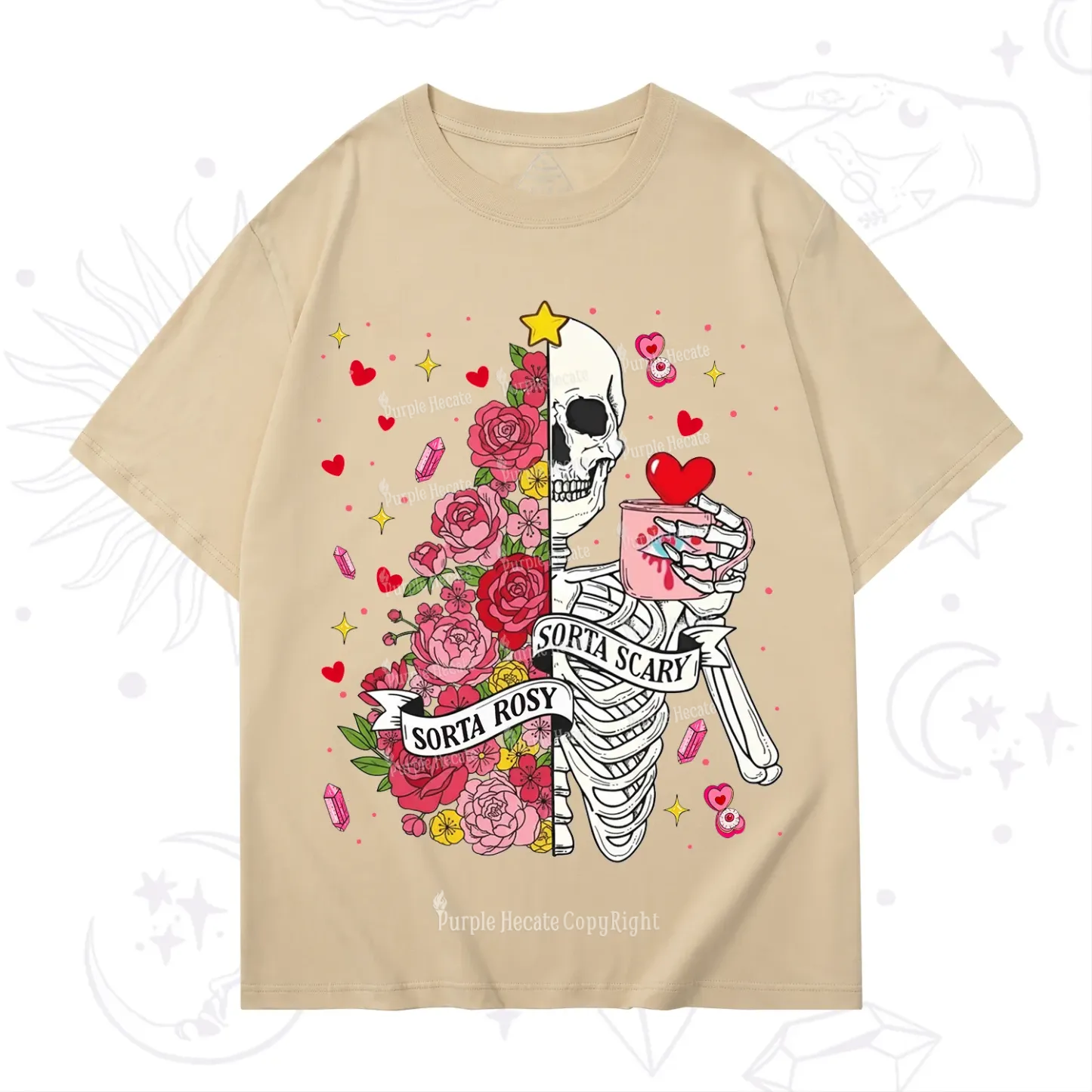 Purplehecate Sorta Rosy Sorta Scary Valentine T-Shirt