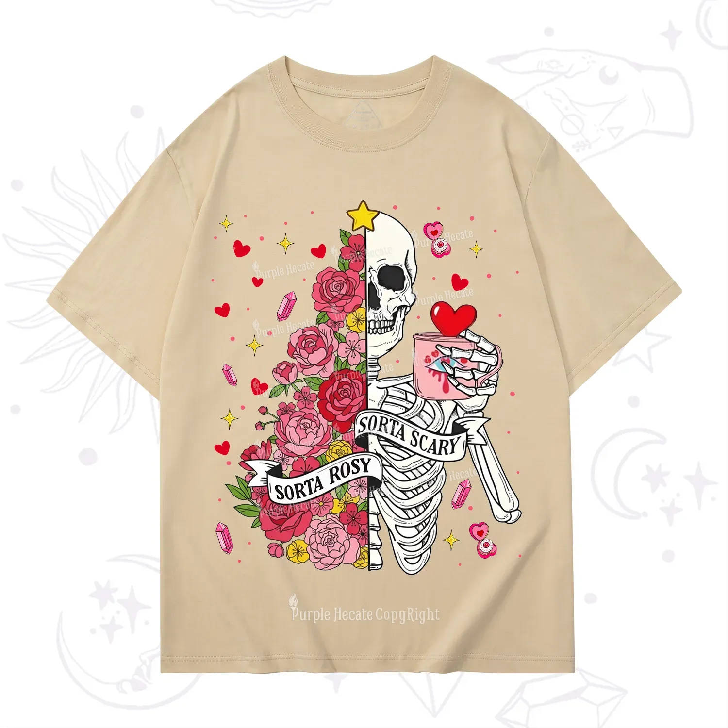 Purplehecate Sorta Rosy Sorta Scary Valentine T-Shirt