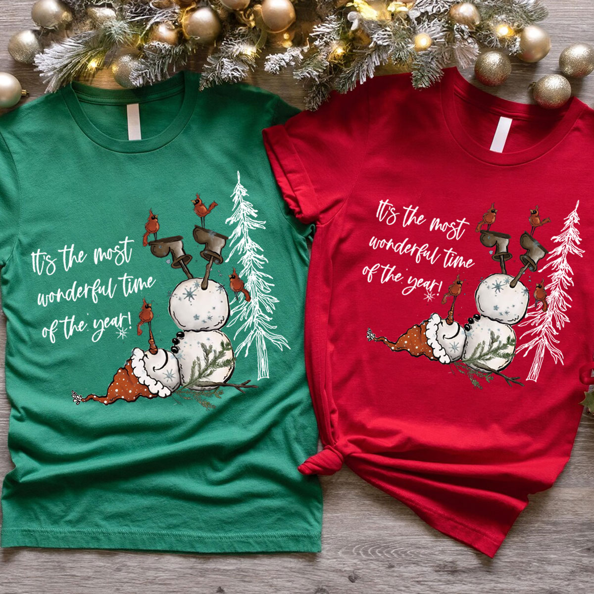 Purplehecate  It's The Most Wonderful Time Of The Year Christmas Couple T-Shirts