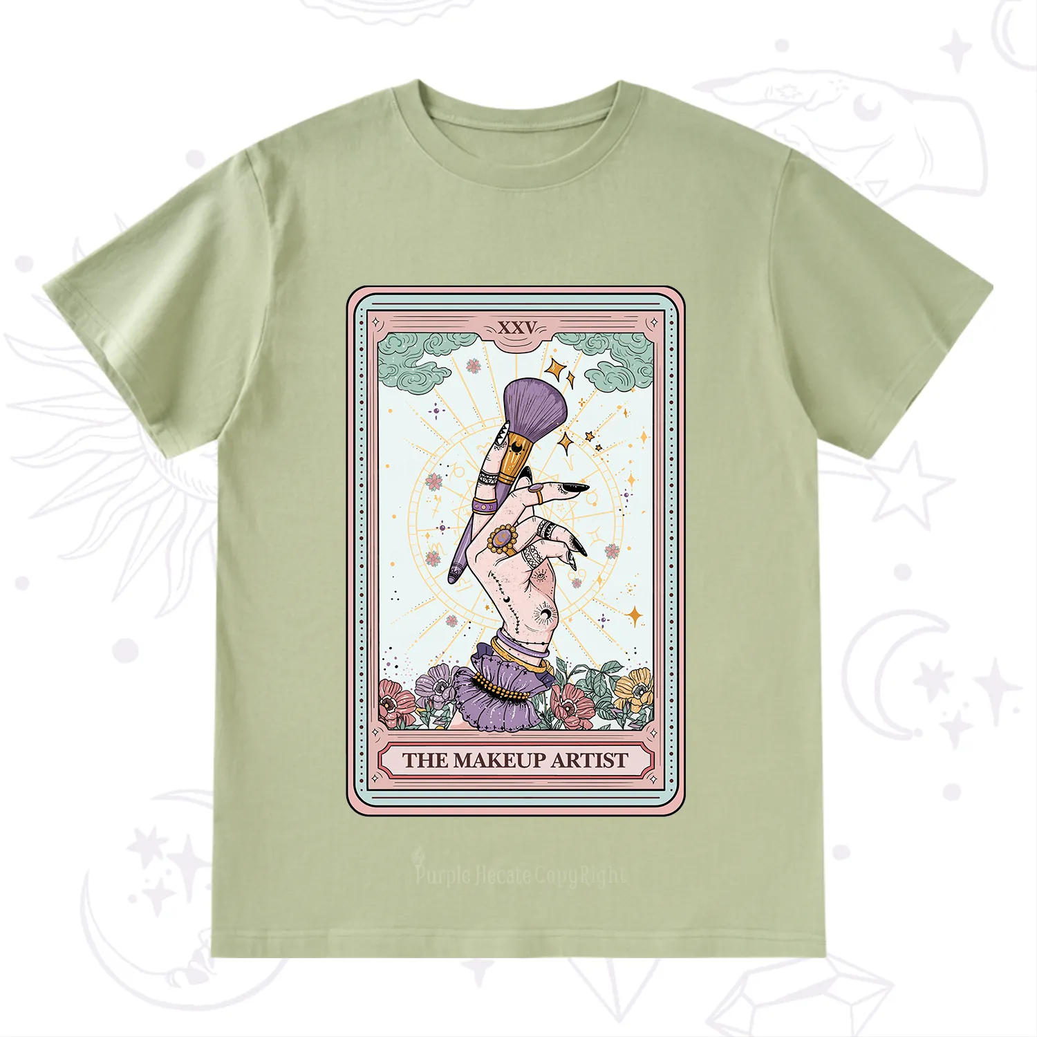 Purplehecate The Makeup Artist Tarot T-Shirt