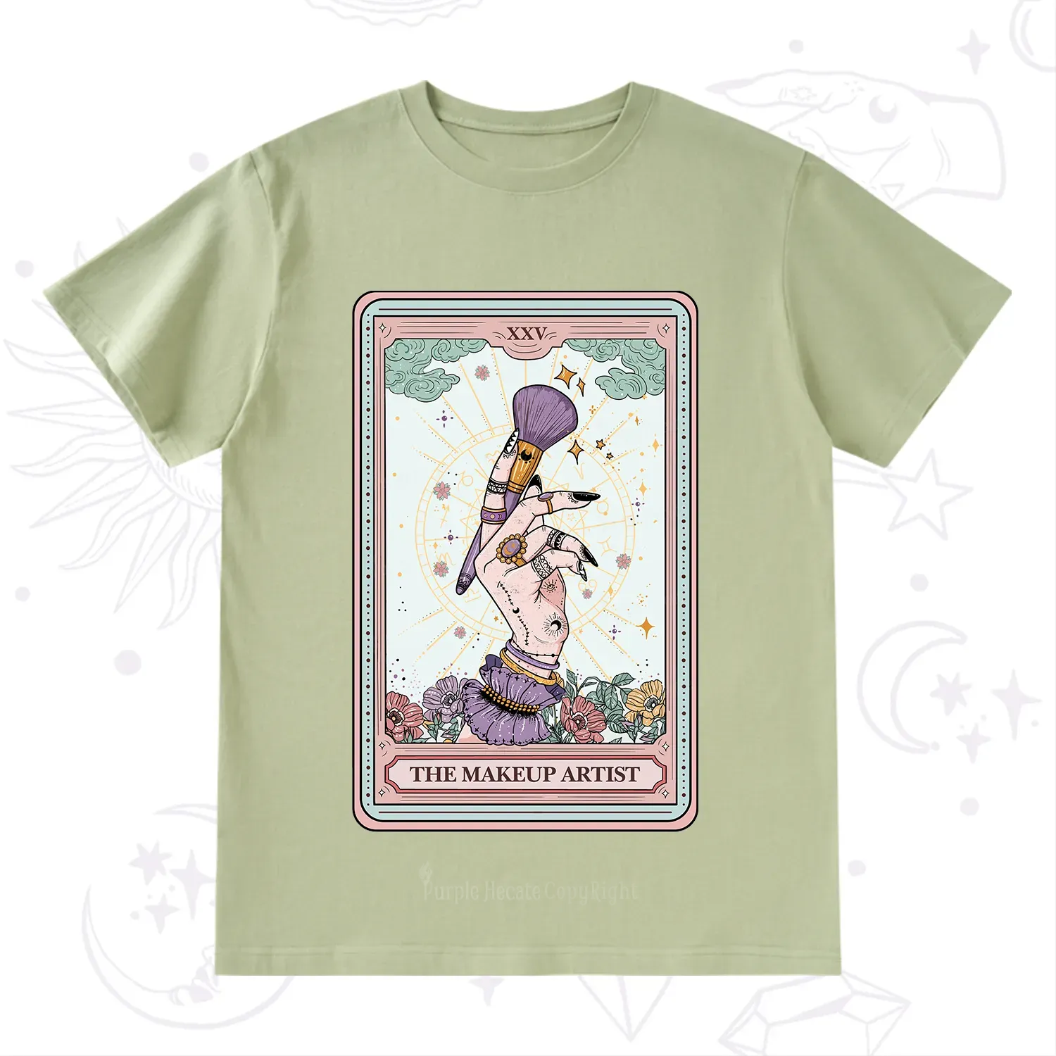 Purplehecate The Makeup Artist Tarot T-Shirt