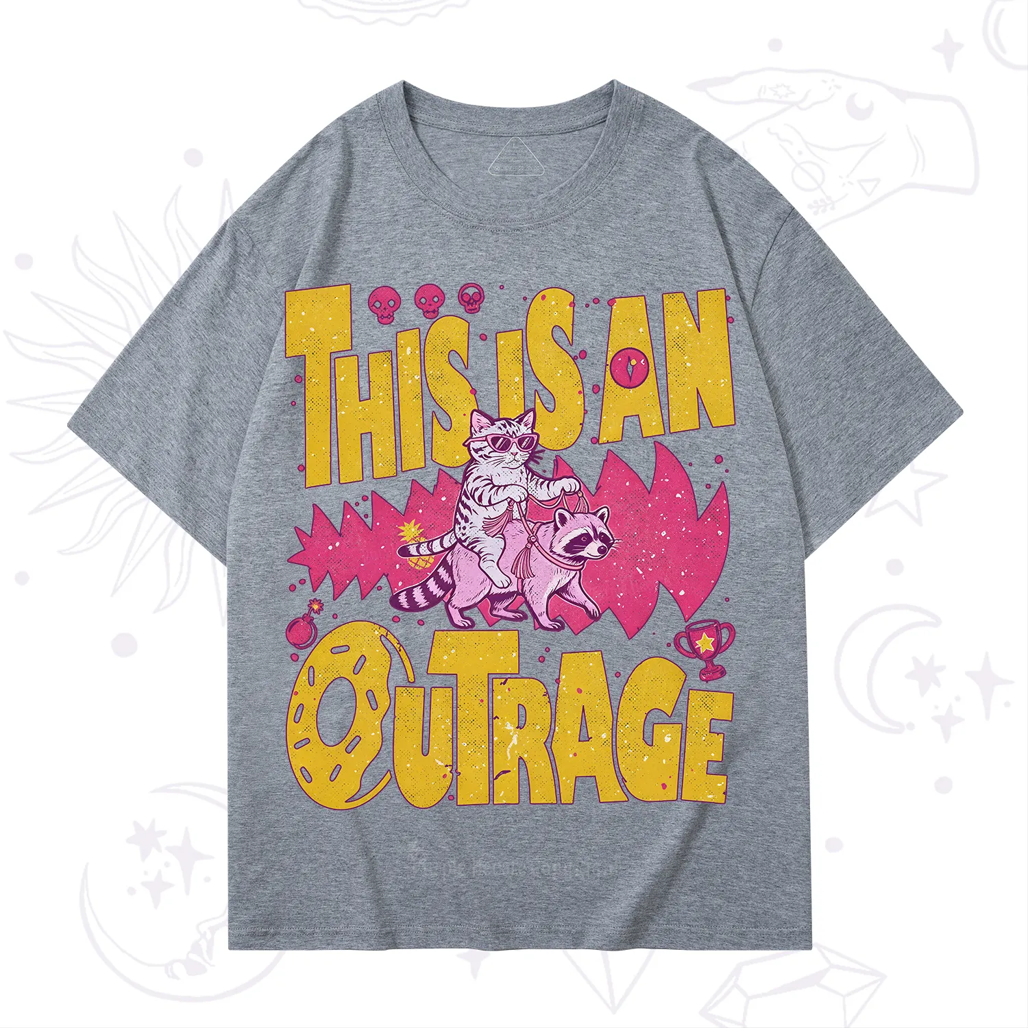 Purplehecate This Is An Outrage Angry Raccoons T-Shirt