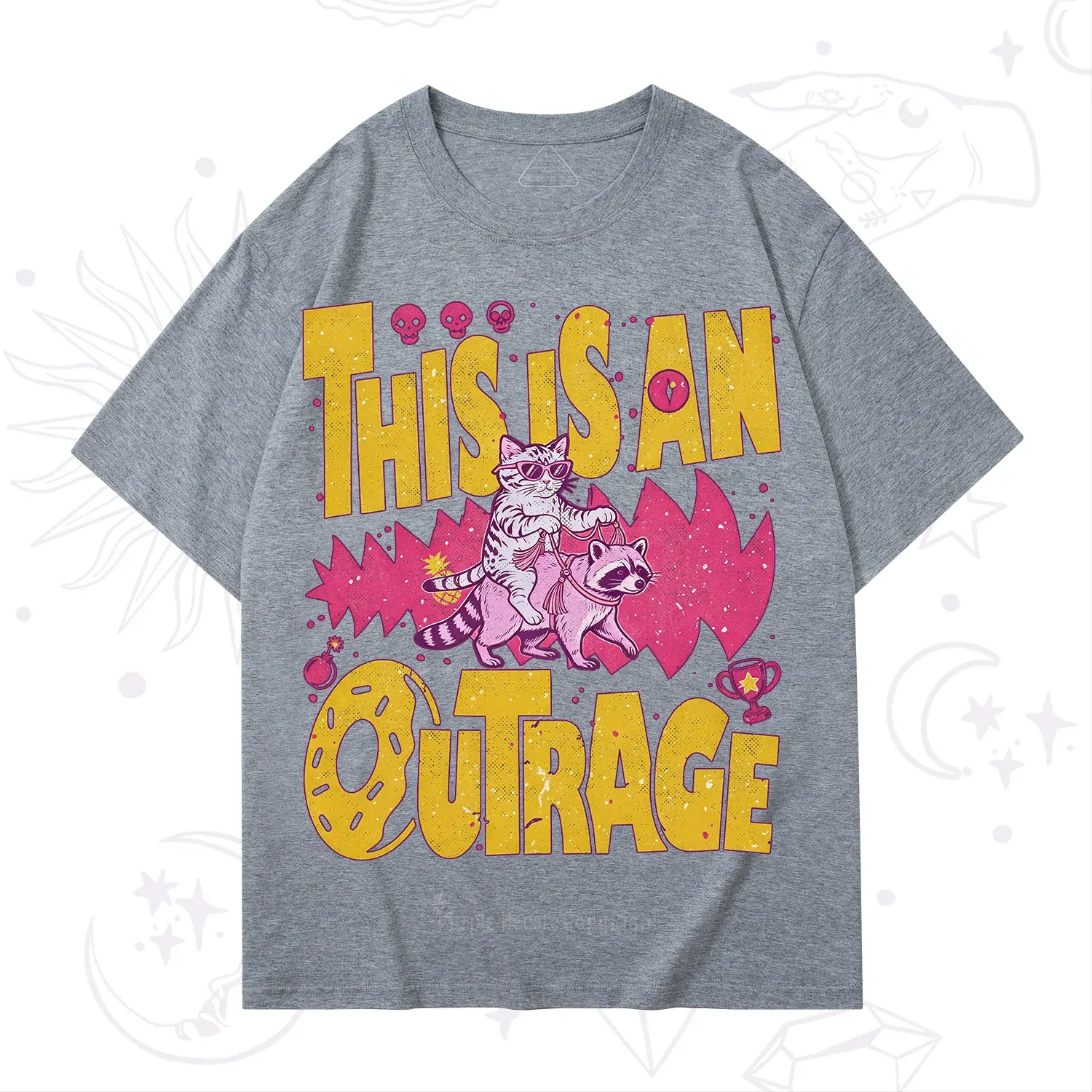 Purplehecate This Is An Outrage Angry Raccoons T-Shirt
