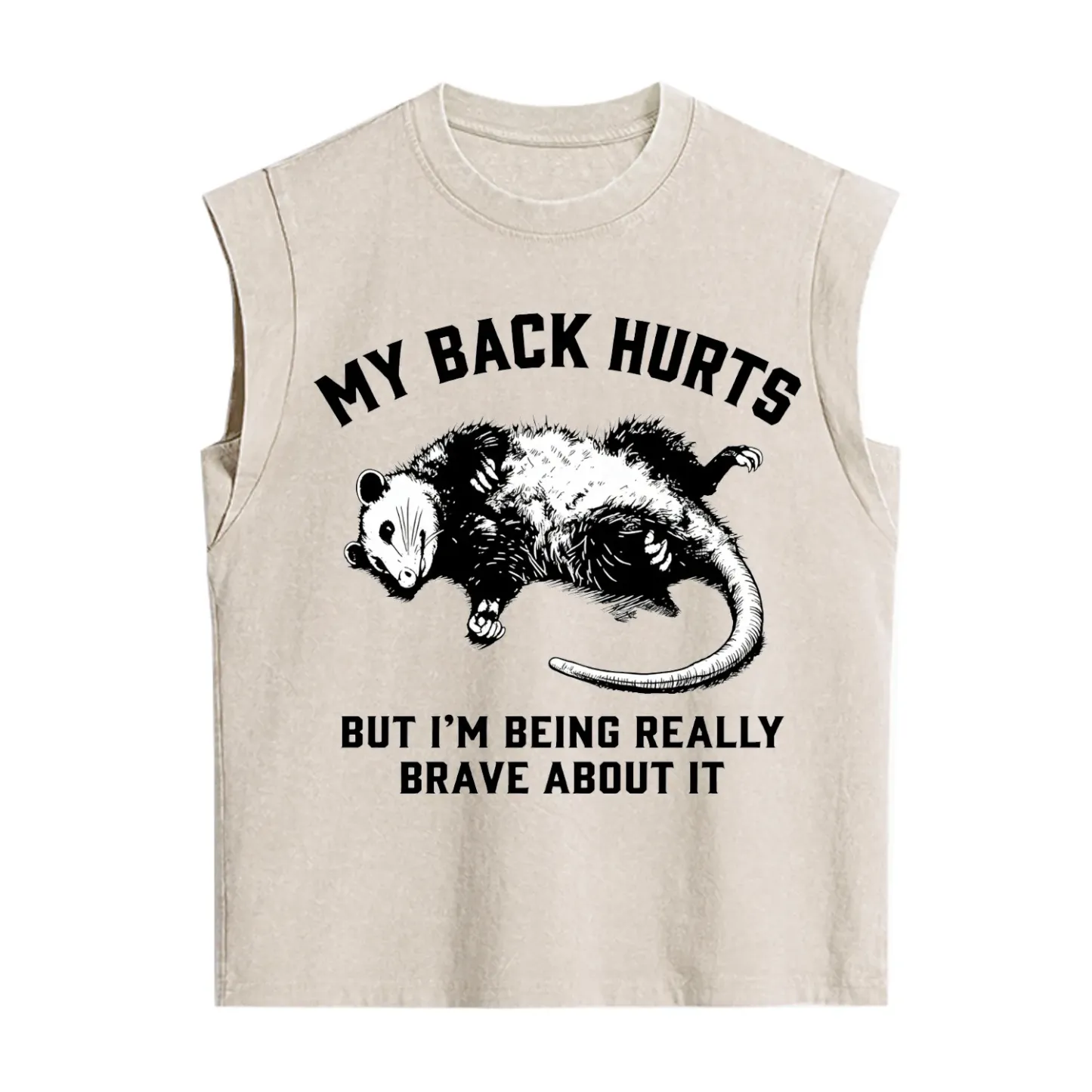 Purplehecate My Back Hurts But I'm Being Really Brave About It Vintage Washed Tank