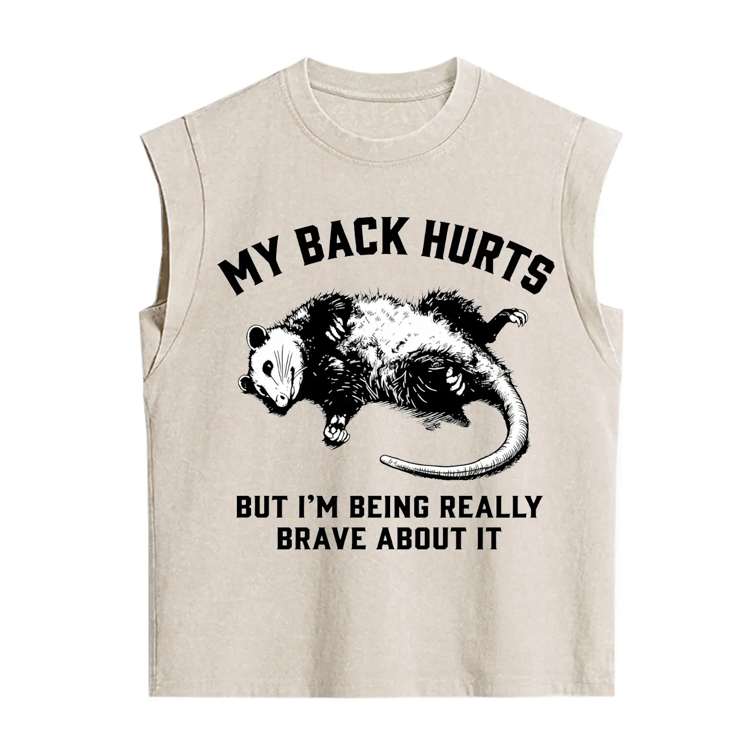 Purplehecate My Back Hurts But I'm Being Really Brave About It Vintage Washed Tank