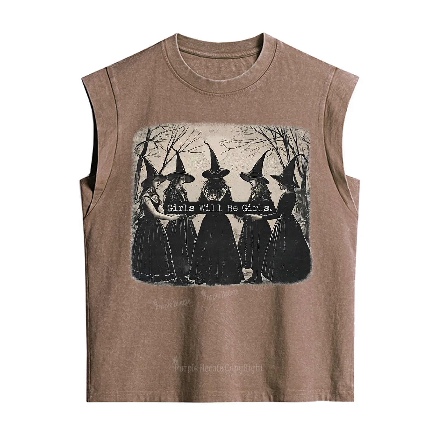 Purplehecate Girls Will Be Girls Witch Vintage Washed Tank