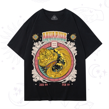 Purplehecate Aquarius Cosmic Zodiac T-Shirt