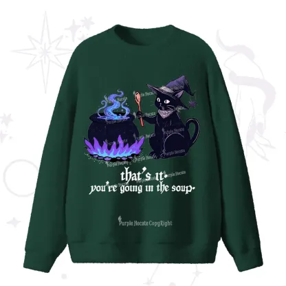 Purplehecate Trust Your Instincts Fuzzy Ugly Sweater