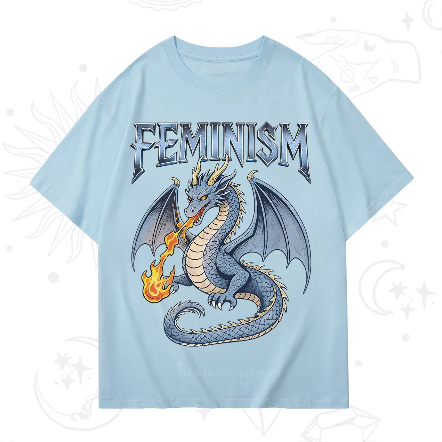 Purplehecate Feminism Dragon Fantasy T-Shirt