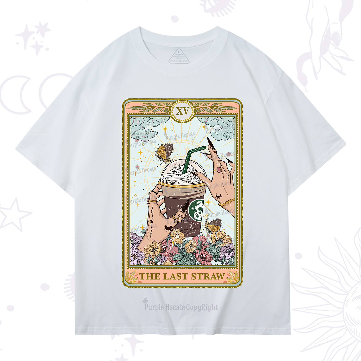 Purplehecate The Last Straw Tarot T-Shirt