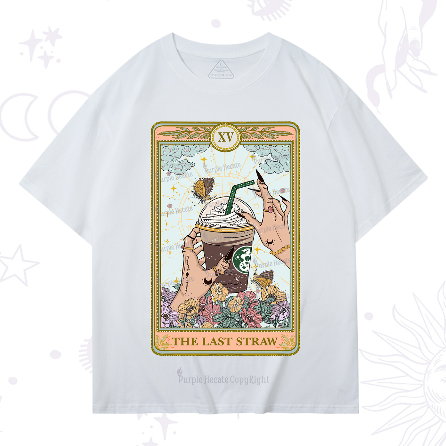 Purplehecate The Last Straw Tarot T-Shirt