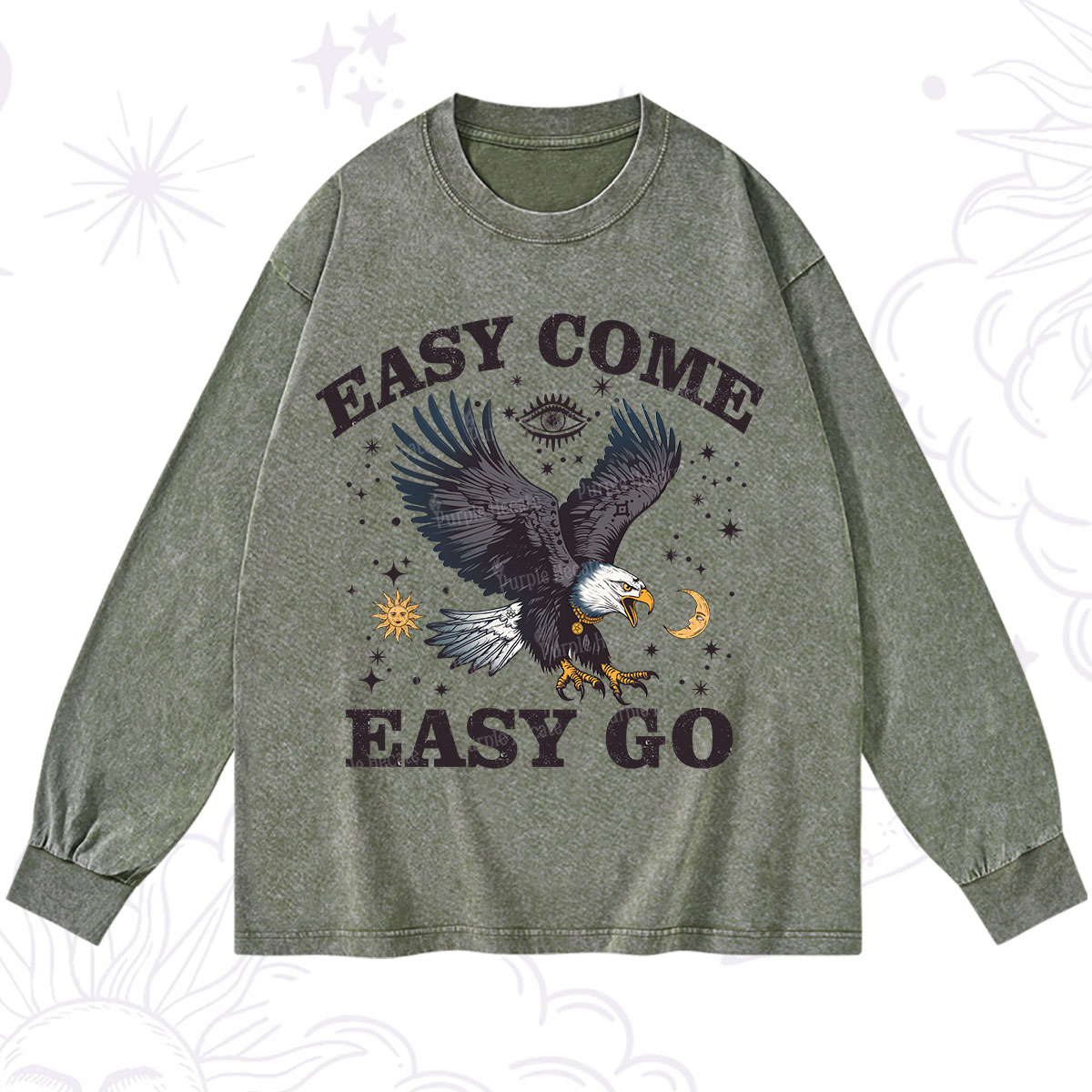 Purplehecate Easy Come Easy Go Washed Long Sleeve Shirt
