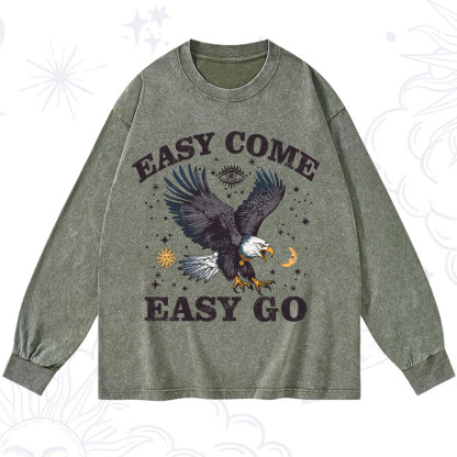 Purplehecate Easy Come Easy Go Washed Long Sleeve Shirt