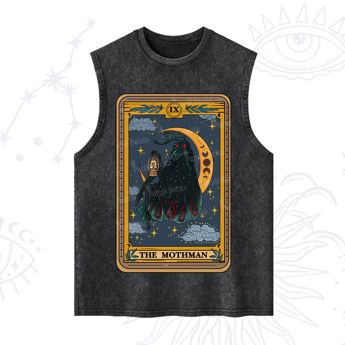 Purplehecate The Mothmen Tarot Washed Tank
