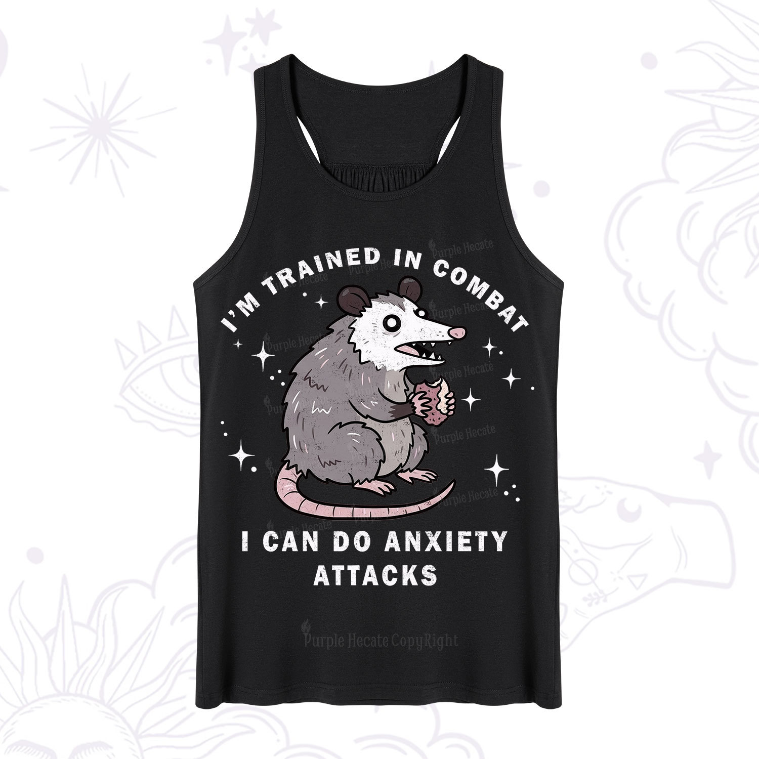 Purplehecate Anixety Attack Opossum Tank