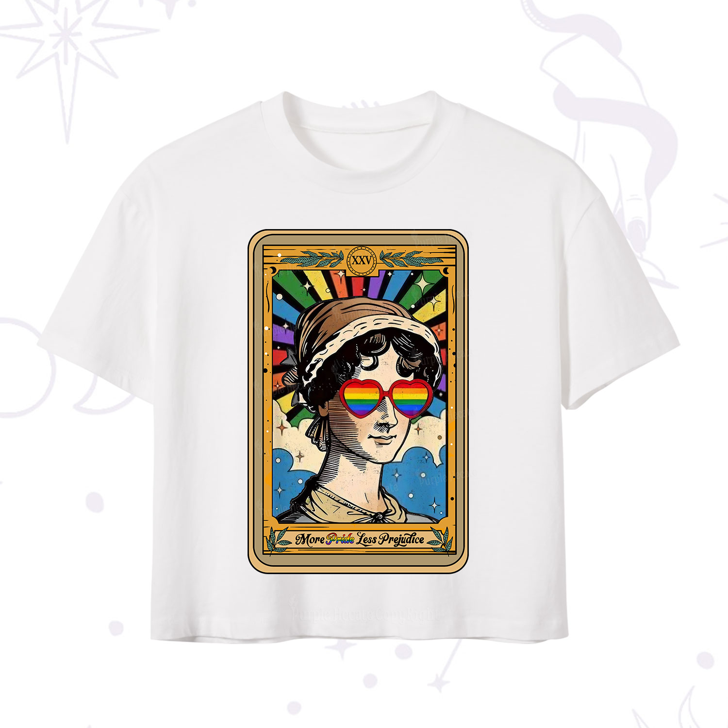 Purplehecate The More Pride Less Prejudice Tarot Crop T-Shirt