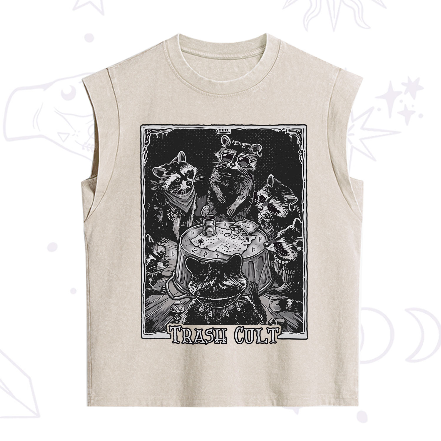Purplehecate Trash Cult Raccoon Vintage Washed Tank
