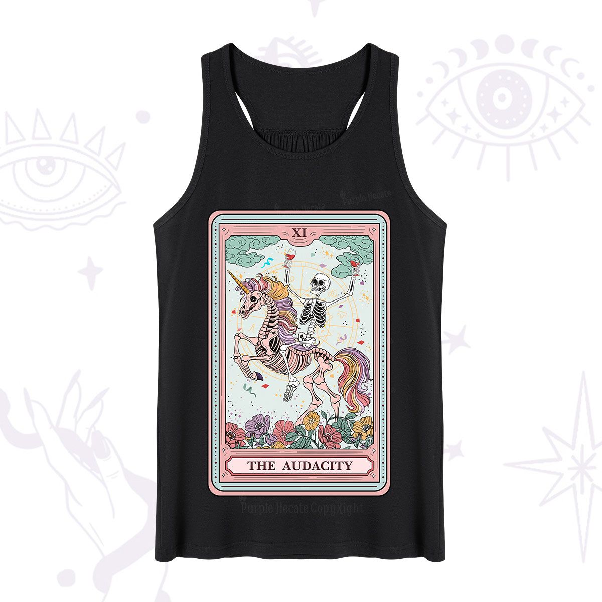 Purplehecate The Funny Skeleton Audacity Tarot Tank
