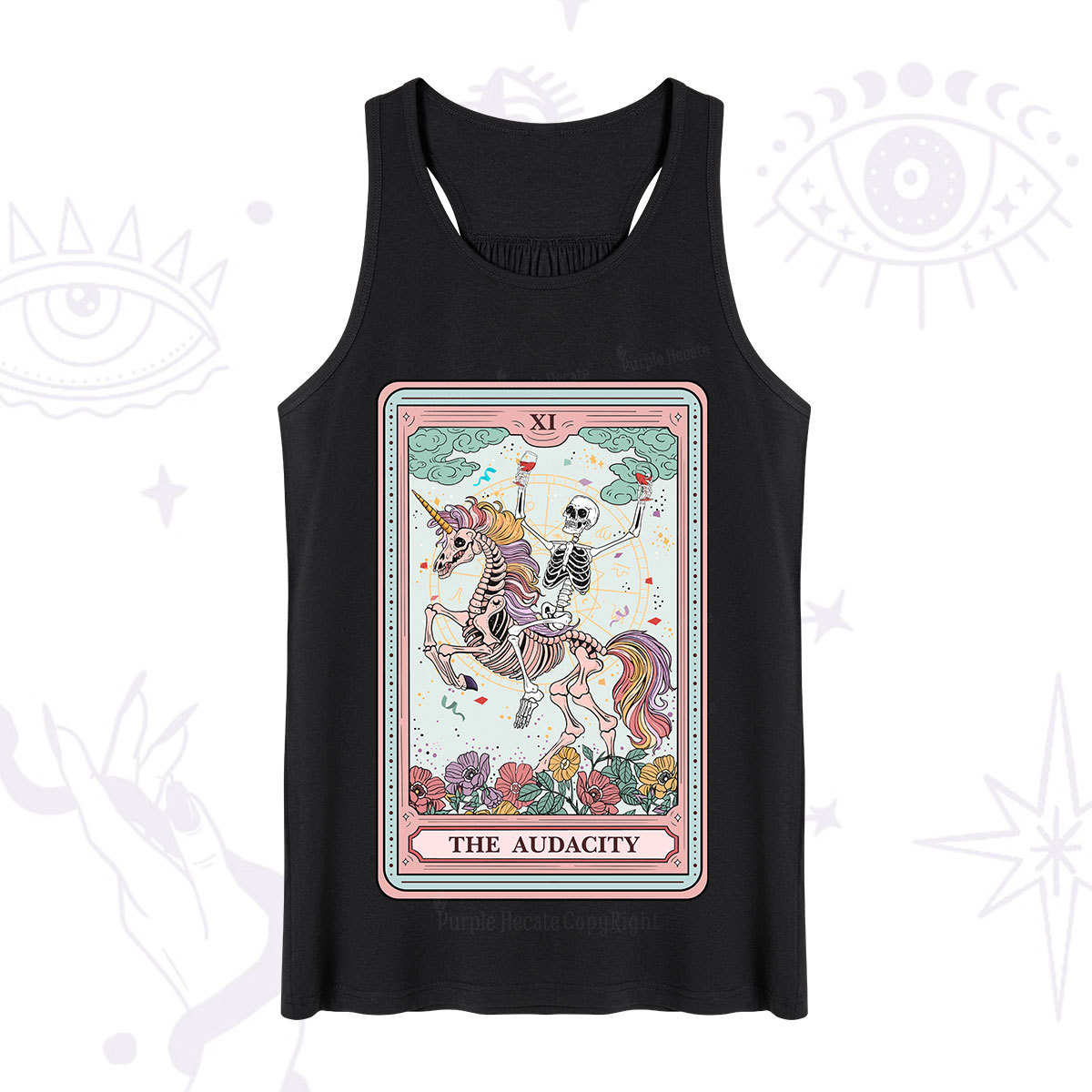 Purplehecate The Funny Skeleton Audacity Tarot Tank
