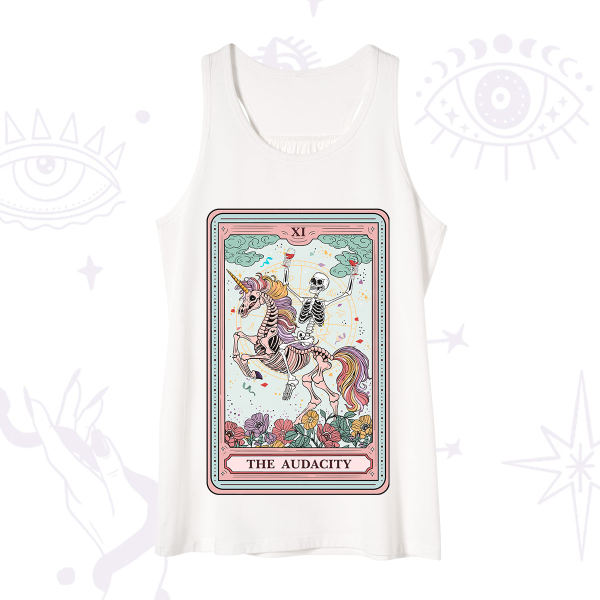 Purplehecate The Funny Skeleton Audacity Tarot Tank
