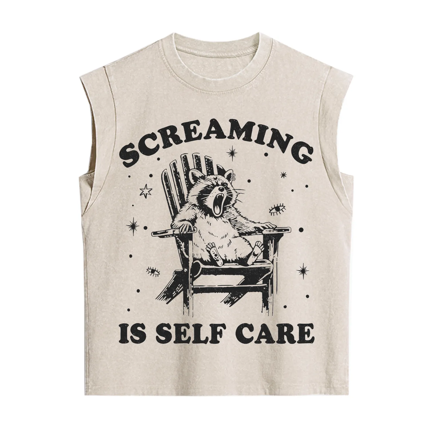 Purplehecate Screaming is Self Care Vintage Washed Tank